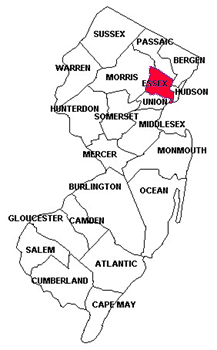 NJ Map of Counties