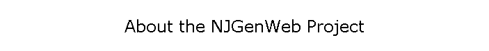 About the NJGenWeb Project