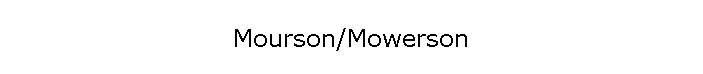 Mourson/Mowerson