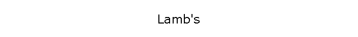 Lamb's