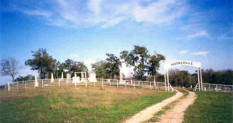 Mooreville Cemetery, Falls County, Texas