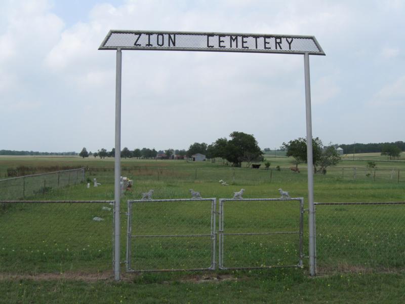 Zion Cemetery, Falls County, Texas