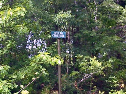 Beulah Cemetery Sign, Falls County, Texas