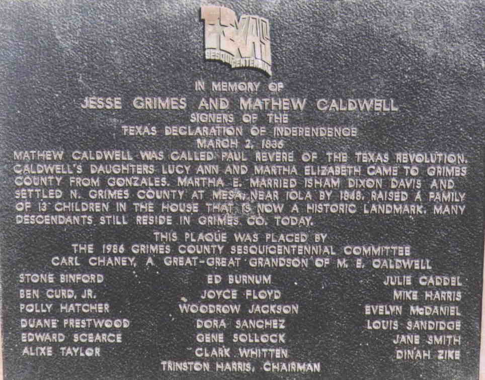 Sesquicentennial Plaque at Courthouse