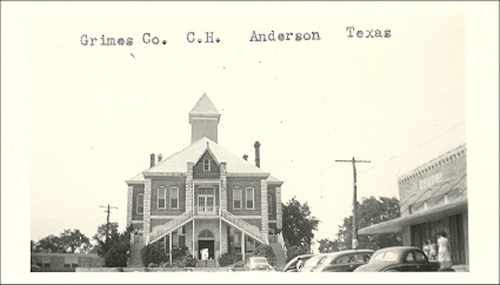 Description: Grimes County Courthouse in 1940's