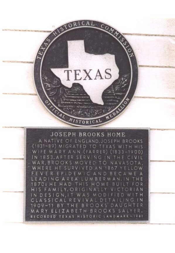 Joseph Brooks Home Historical Marker
