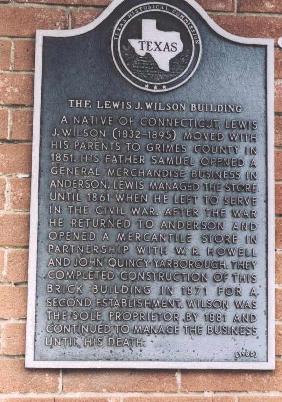 Description: Lewis J. Wilson Historical Marker