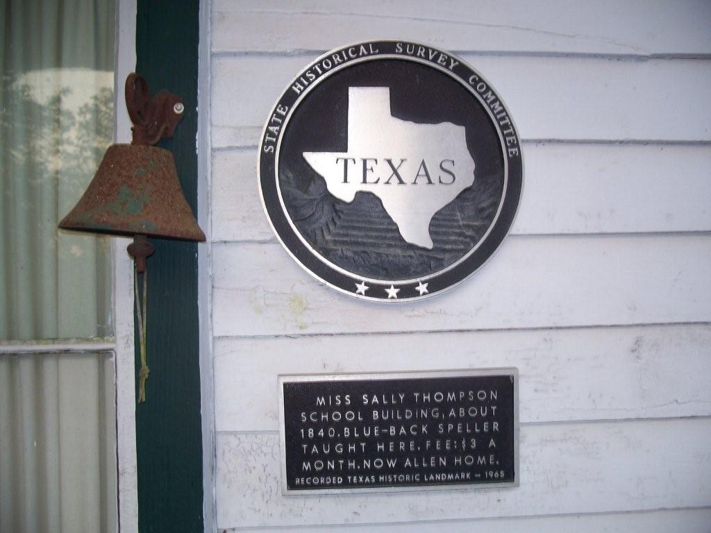 Sally Thompson School Building Historical Marker