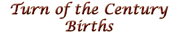 Dearborn County Indiana The Turn of the Century Births