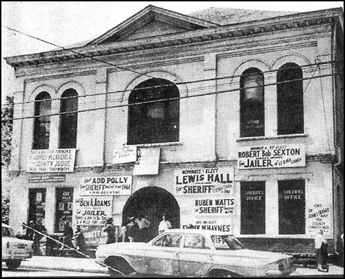 During the 1930's the federal Works Progress Administration financed the addition of more office space at the rear of the courthouse. By the early 1960's the courthouse was run down and ready for replacement. The cupola was no longer on the building and political signs covered the front during election campaigns. In 1964 the federal Area Redevelopment Administration made a grant to Letcher County to demolish this courthouse and build a new one.