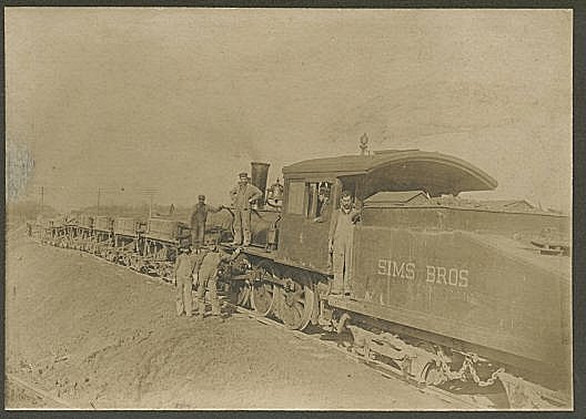 Sims Brothers steam locomotive