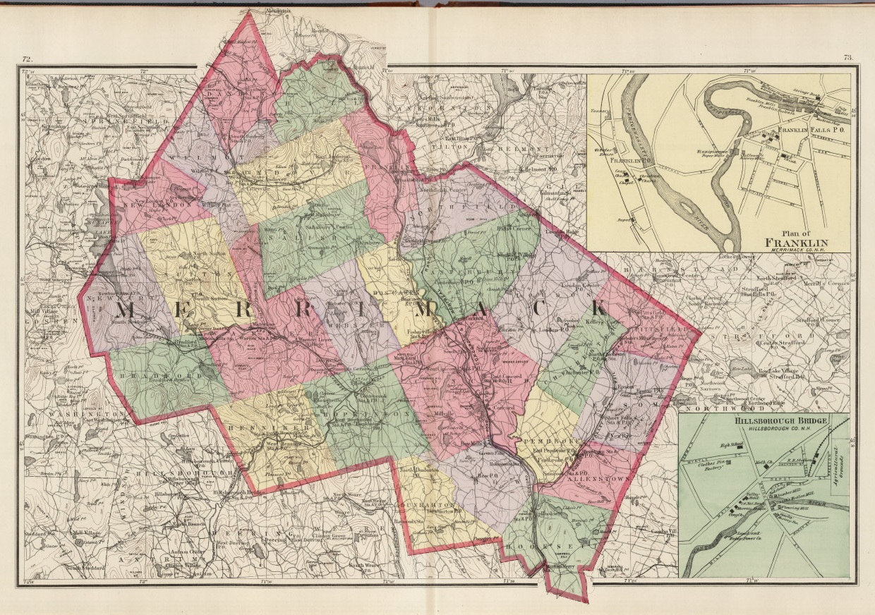 Places - Merrimack County NHGenWeb genealogy, family history