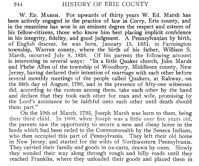 W. Ed. Marsh