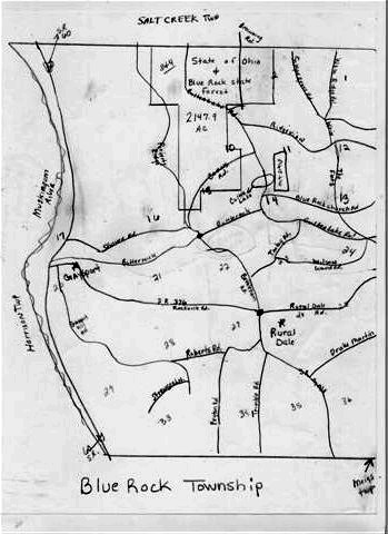 Muskingum County, Salem Township Plat Map