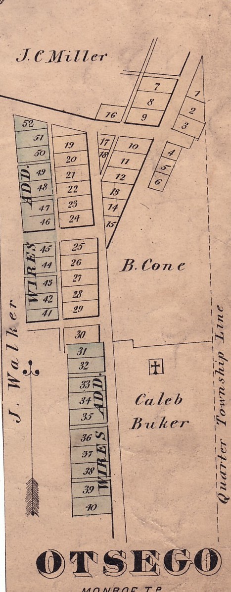 Muskingum County, Monroe Township Plat Map