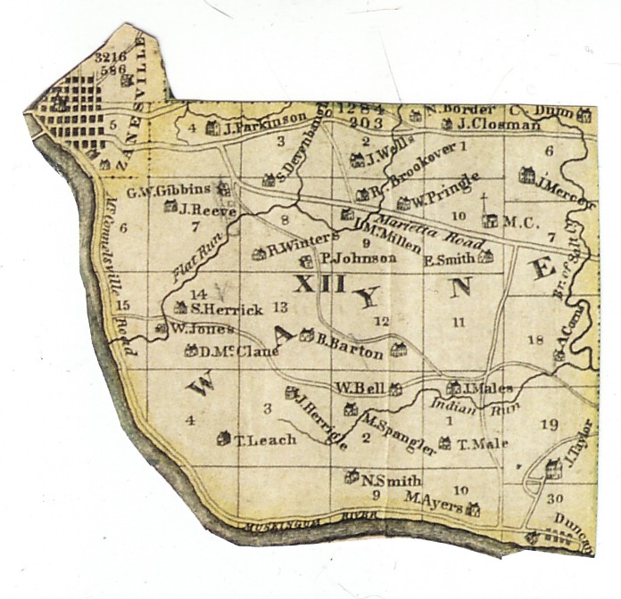 Wayne County, Wayne Township Plat Map