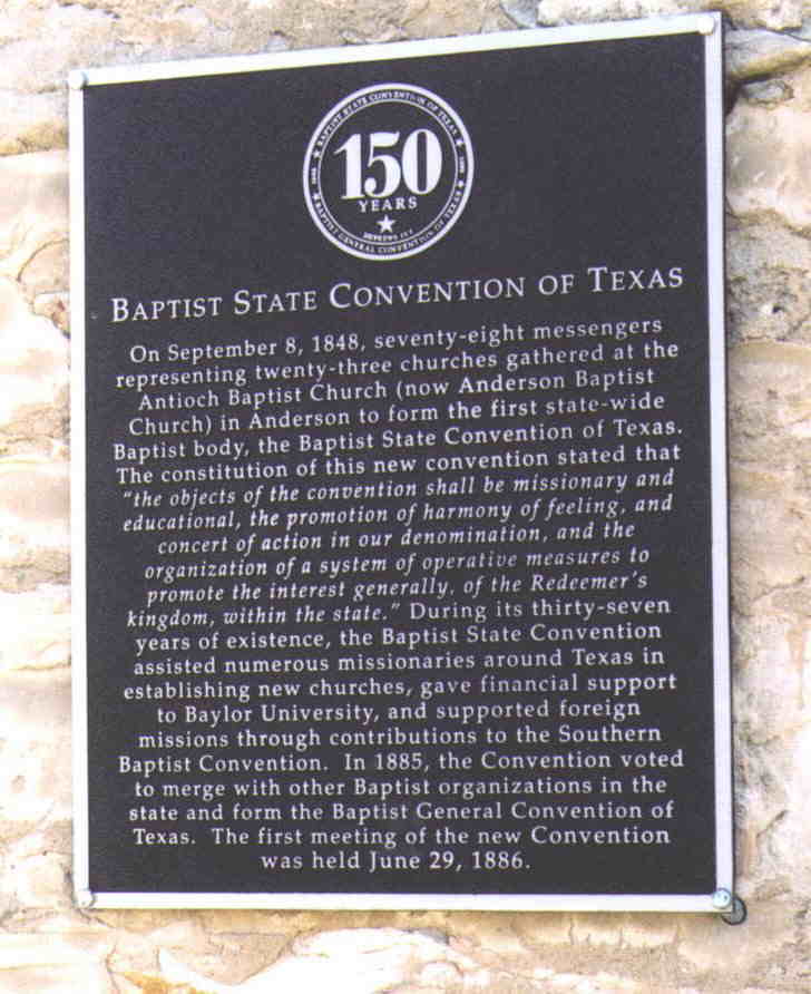 Anderson Baptist Church Historical Marker