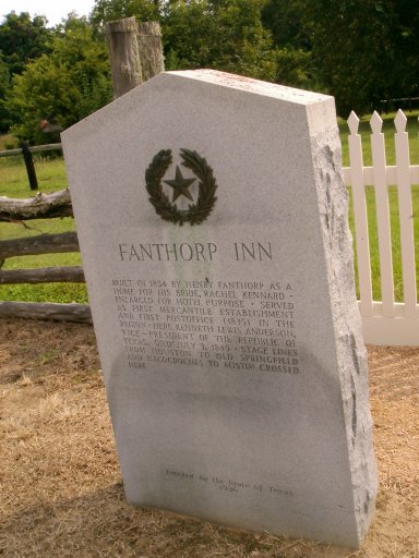 Fanthorp Inn Historical Marker