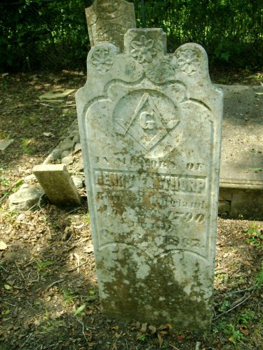Henry Fanthorp tombstone, Fanthorp Cemetery
