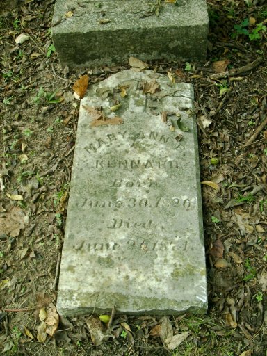 Mary Ann Kennard Tombstone, Fanthorp Cemetery