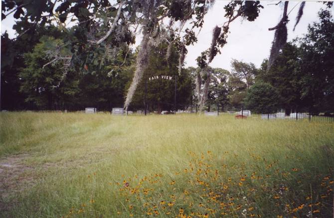 Entrance to Fairview Cemetery, Richards