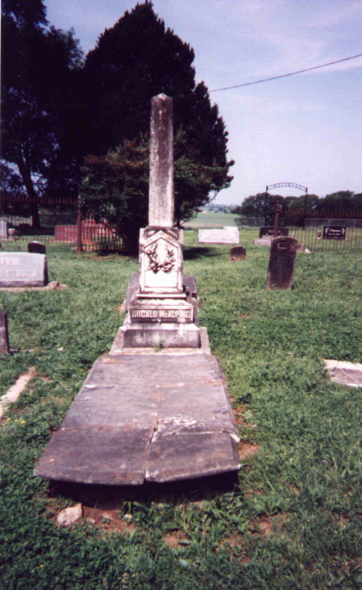 Dugald McAlpine Tombstone