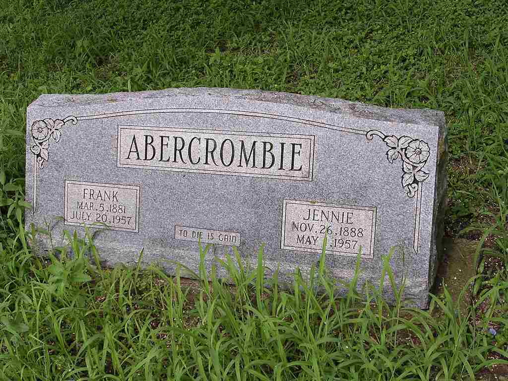 Frank and Jennie Abercrombie