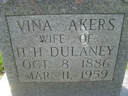  Levina Rosetta �Vina�� <I>Akers</I> Dulaney