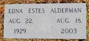 Edna <i>Estes</i> Alderman
