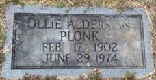 Ollie Lillian <i>Alderman</i> Plonk