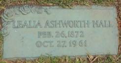 Lealia <i>Ashworth</i> Hall