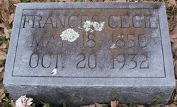  Frances Ann <I>Bishop</I> Cecil
