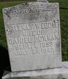 Orlena Frances <i>Weddle</i> Bowman