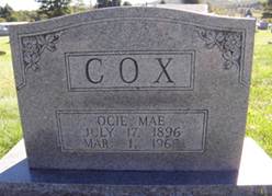 Ocie Mae <i>Dalton</i> Cox