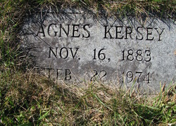  Agnes <I>Kersey</I> Dickerson