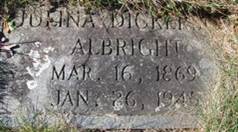  Julina E. <I>Dickerson</I> Albright