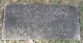  Mary Eugenia Sexton