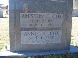Annie Lee <i>Hylton</i> Cox