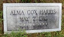  Alma <I>Cox</I> Harris