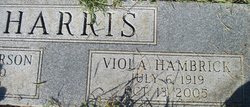  Viola Madeline <I>Hambrick</I> Harris