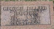 Georgie Annie <i>Dillard</i> Hatcher