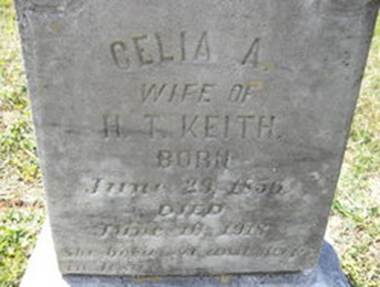 Celia Ann <i>Helms</i> Keith