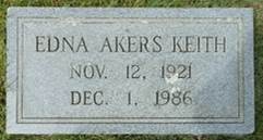 Edna <i>Akers</i> Keith