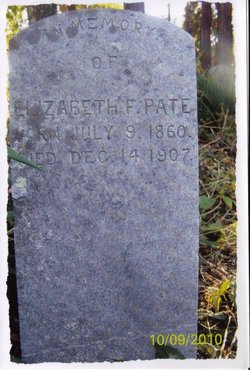  Elizabeth Frances €œFrankie€ <I>Radford</I> Pate