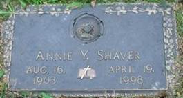  Annie <I>Yates</I> Shaver