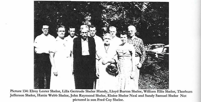 William Ellis "Ellis" & Hattie Mae (Webb) Shelor Family
