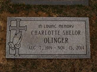Charlotte Elizabeth <i>Shelor</i> Olinger