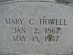  Mary C. <I>Weddle</I> Howell