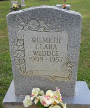 Wilmeth Clara <i>Peterson</i> Weddle