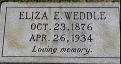 Eliza Ellen <i>Weeks</i> Weddle